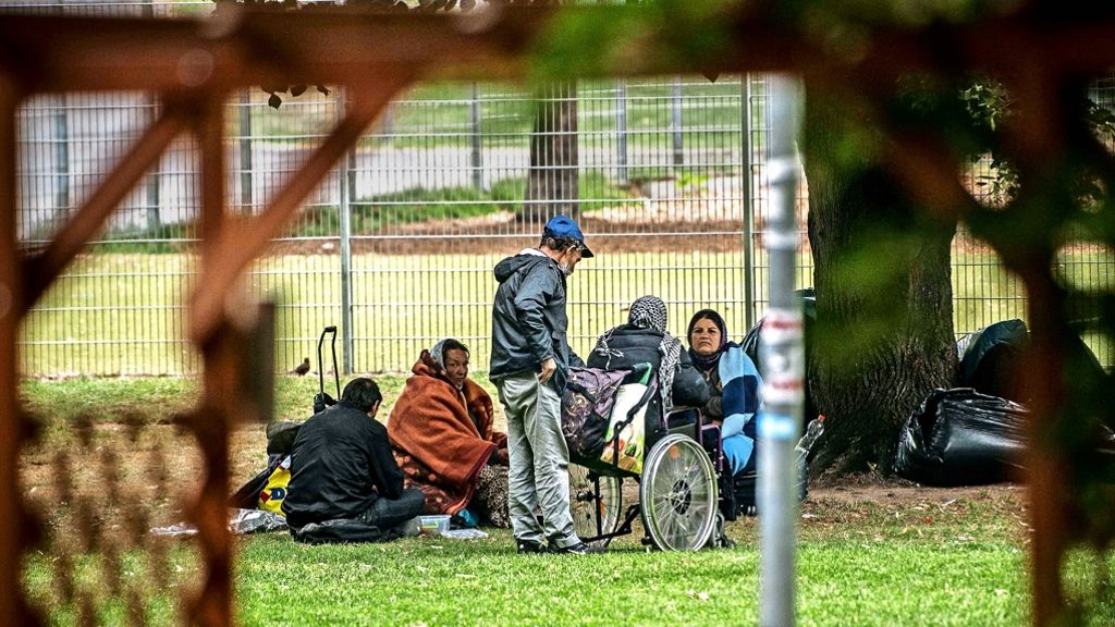Camps im Stuttgarter Schlossgarten: Roma weichen auf neue Plätze aus
