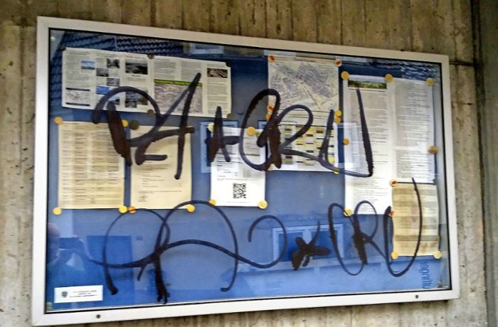 Graffiti-Schmierereien in Zazenhausen