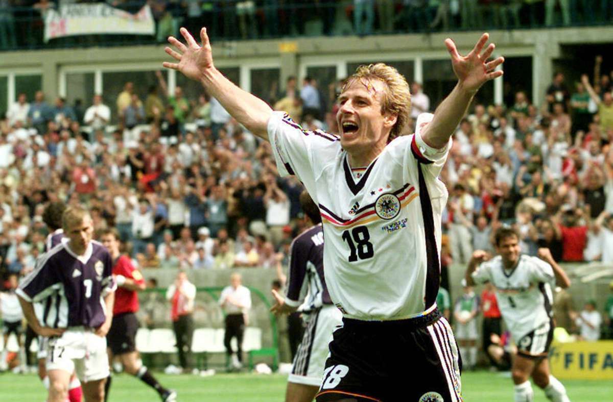 Jürgen Klinsmann, der von 1987 bis 1998 und später als Trainer für die DFB-Elf aktiv war, stand in 108 Partien auf dem Feld, erzielte 47 Tore, wurde Weltmeister 1990, Europameister 1996 und gewann die Olympische Bronzemedaille im Jahr 1988.imago