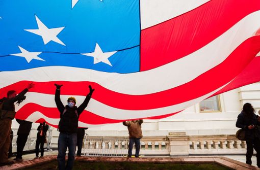 Die Besetzung des Kapitols in Washington empört die Netzgemeinde. Foto: AFP/Jon Cherry