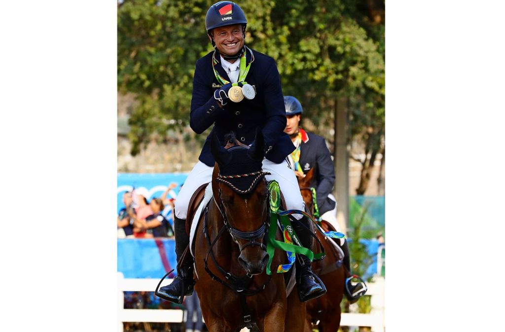Michael Jung mit einem strahlenden Sieger-Lächeln in Rio 2016.