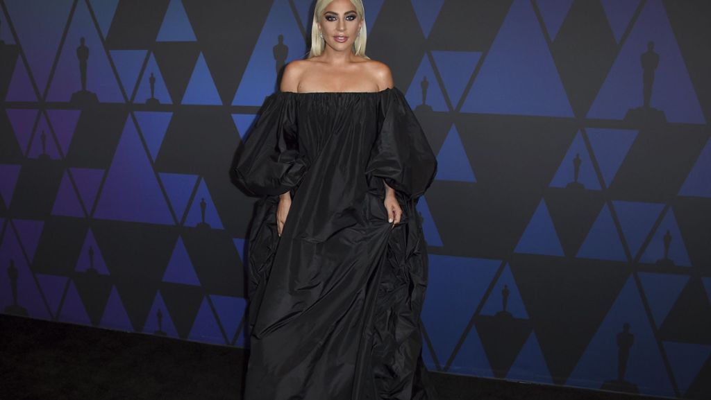 Ehren-Oscars in Los Angeles: Lady Gaga glänzt ganz in Schwarz