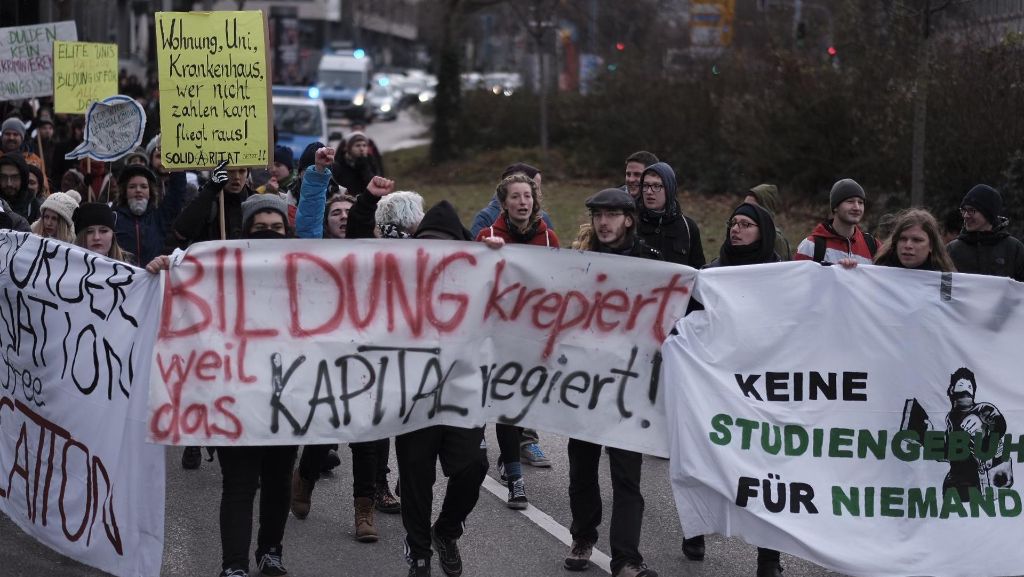 Kundgebung auch in Stuttgart: Aufruf zu Protesten gegen geplante Studiengebühren