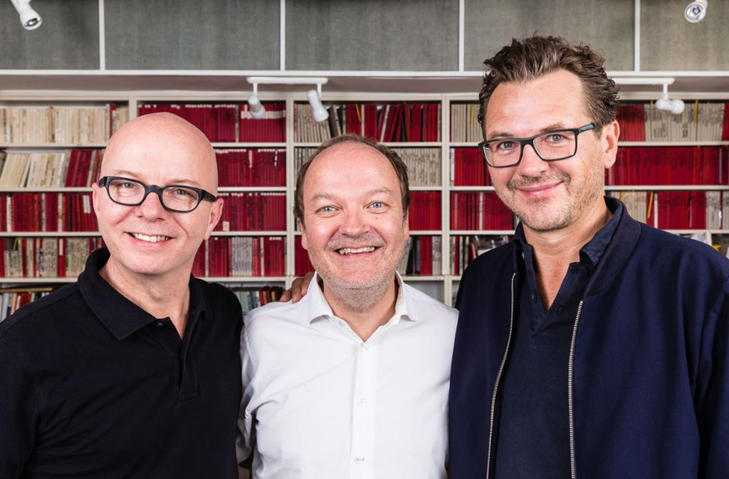 Seit 40 Jahren am Mikrofon: Oliver Rohrbeck (Justus Jonas), Jens Wawrczeck (Peter Shaw) und Andreas Fröhlich (Bob Andrews).