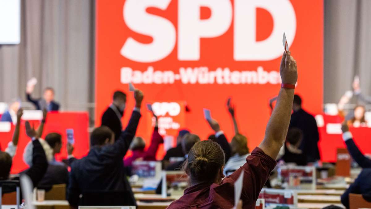  Sie können ihr Glück kaum fassen. Beim Parteitag in Freiburg feiern die Sozialdemokraten im Südwesten ihr Comeback, das sie in erster Linie Olaf Scholz zu verdanken haben. Schon werden hochfliegende Ziele formuliert. 