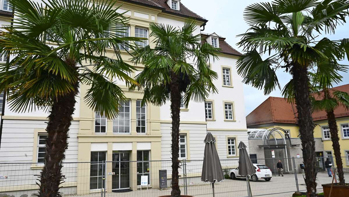 Auf dem Rathaushof: Ludwigsburg bekommt einen kleinen  Strand mitten in der Stadt