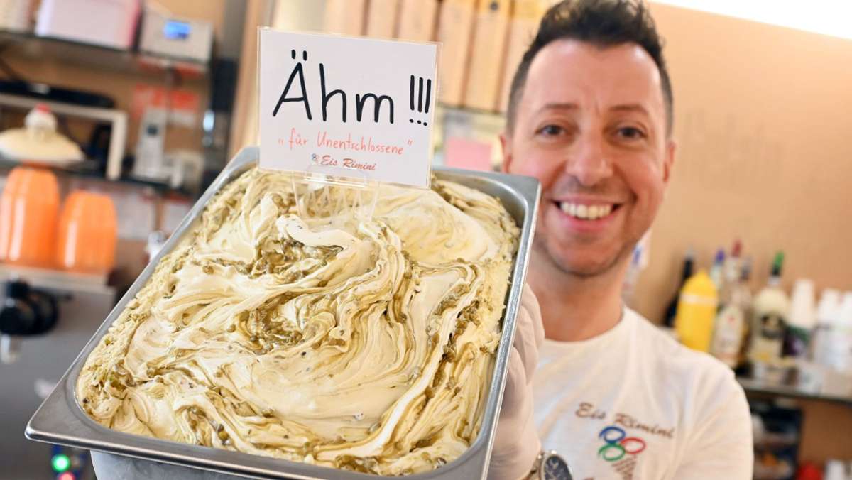 Eisdiele Rimini in Gaggenau: „Ähm“  für Unentschlossene – neue Eissorte sorgt für Lacher