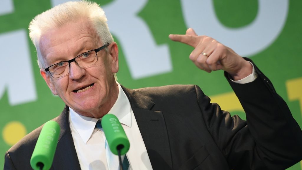 Grünen-Parteitag: Kretschmann wirbt für grün-schwarzen Koalitionsvertrag