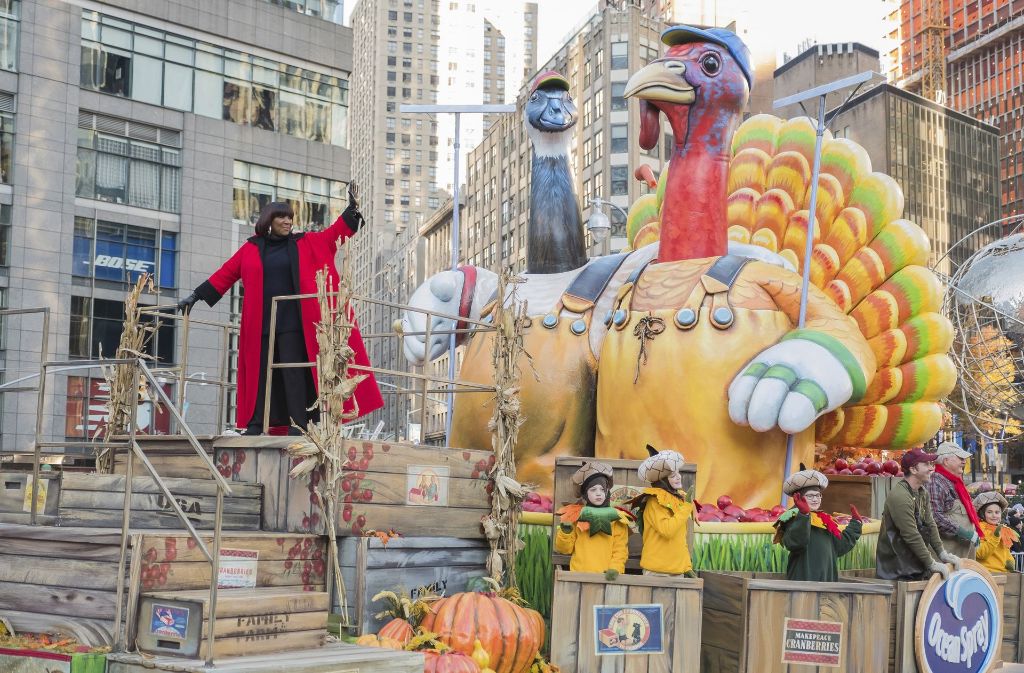 Bei der Thanksgiving-Parade in New York verkünsteln sich die Menschen jedes Jahr.