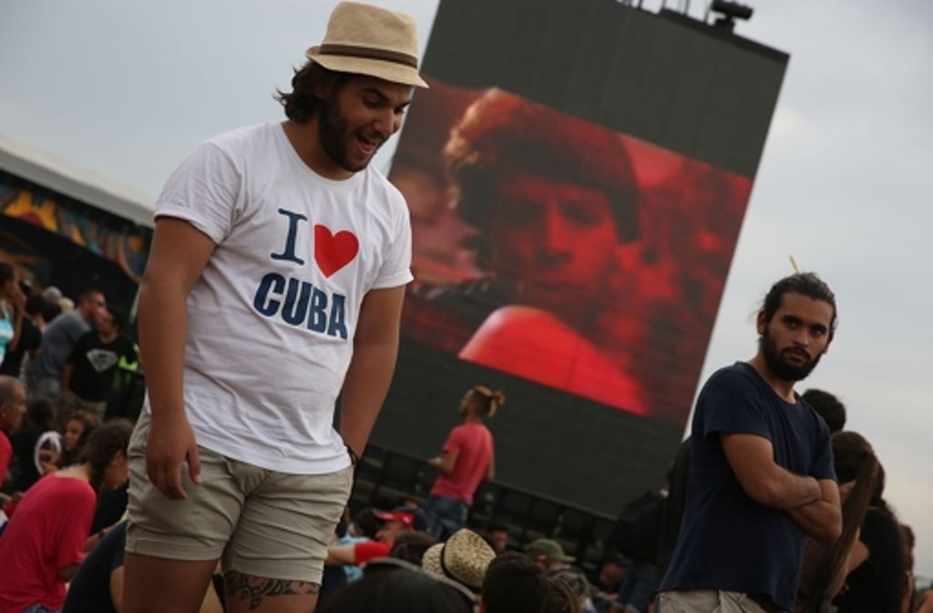 „I love Cuba“ – die Shirts mit dieser Aufschrift waren auf dem Konzert häufig zu sehen.