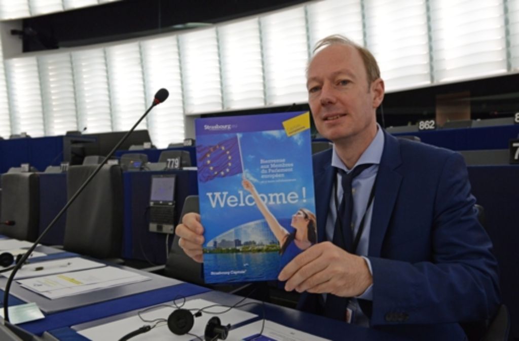 Martin Sonneborn sitzt seit einem Jahr im Europaparlament. Foto: EPA