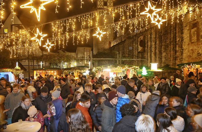 Weihnachtsmarkt in Marbach: Burgplatz wird zur Wohlfühloase