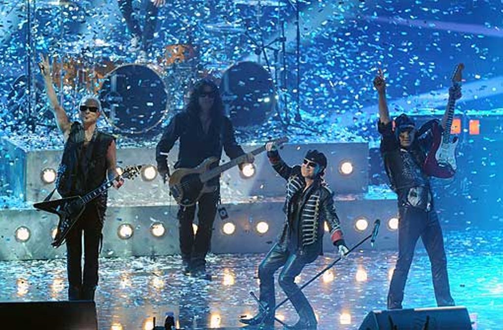 Die Scorpions bei der Verleihung des "Echo 2009". Dort wurden sie mit einem "Echo" für ihr Lebenswerk geehrt.