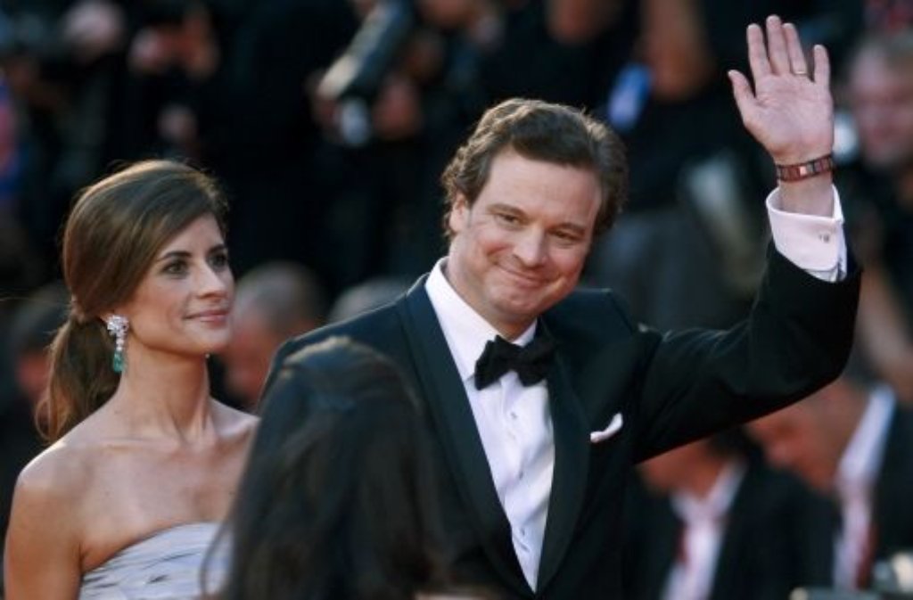 Colin Firth und seine italienische Frau Livia Giuggioli hatten in Venedig fast ein Heimspiel.