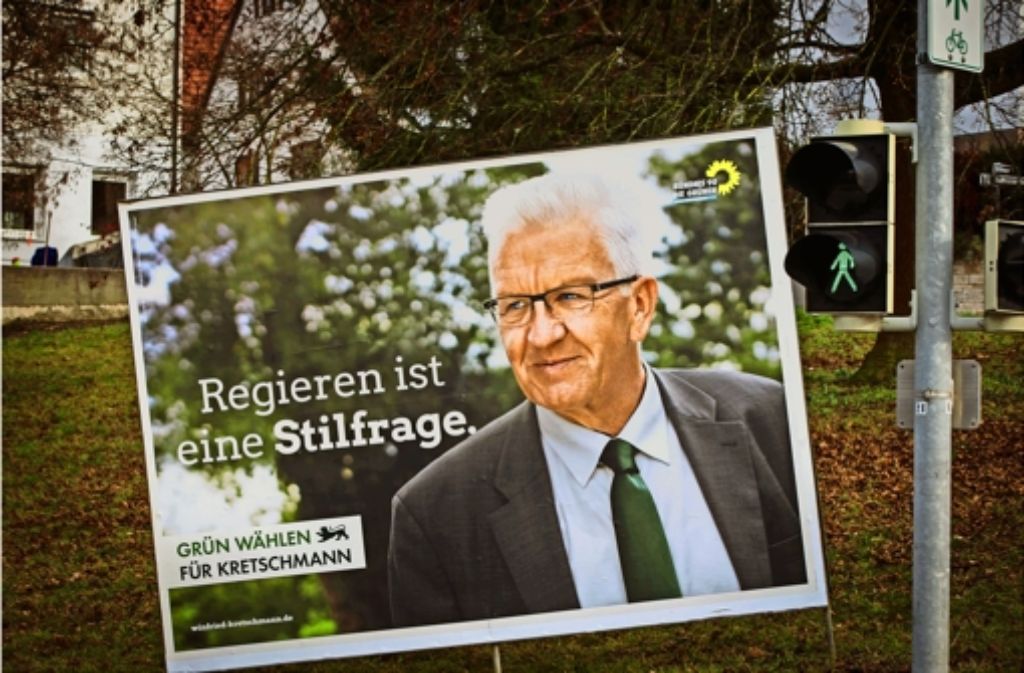 Jetzt hängen sie wieder, die Konterfeis der Spitzenkandidaten und die Wahlslogans der Parteien, die zur Landtagswahl antreten. Nicht nur Winfried Kretschmann, ...