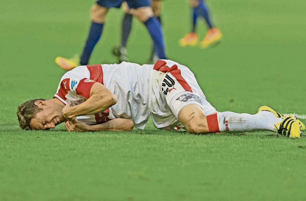 Auch für den Kapitän des VfB war es ein bitterer Abend. Christian Gentner konnte sein Team nicht zur Wende führen.