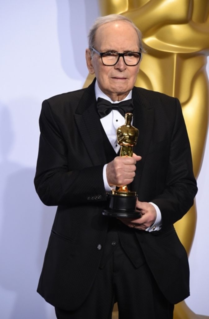 Ennio Morricone hat den Oscar für die beste Filmmusik für „The Hateful Eight“ erhalten.