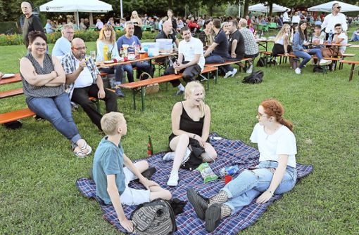 Das letzte Bürgerpicknick fand bei der Biennale 2017 statt. 2019 verdarb  ein Gewitter die Party. Dieses Jahr hoffen die Veranstalter auf besseres Wetter. Foto: Archiv/Simone Ruchay-Chiodi