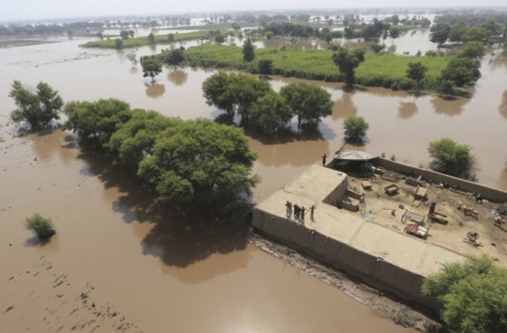 Schwere Überschwemmungen in Pakistan.