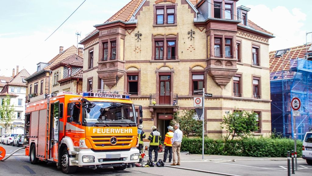 Brand in Stuttgart-Ost: Bewohner vor Feuer gerettet