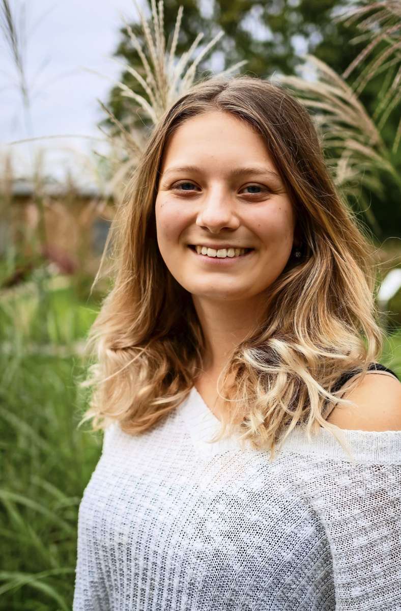 Mit 20 Jahren gehört Hanna Antony zu den jüngsten Landtagskandidaten im Kreis Ludwigsburg. Die Studentin engagiert sich in der pro-europäischen Bewegung Volt.