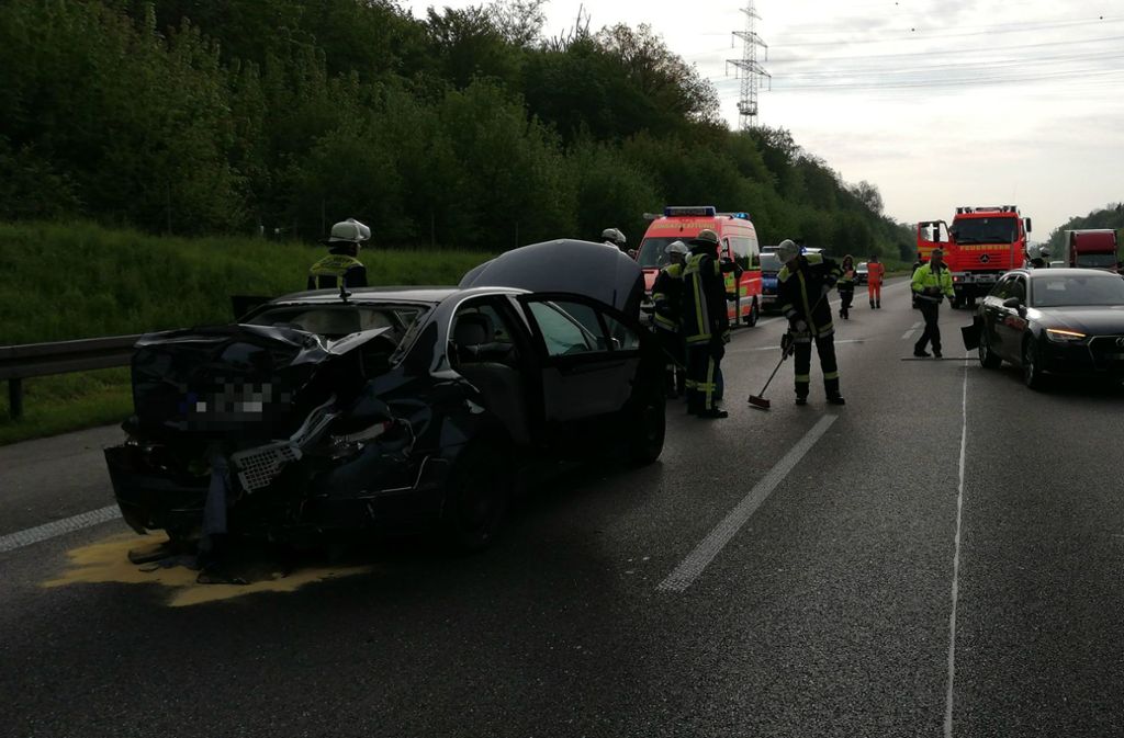 Gegen 7.45 Uhr ereignete sich der Unfall auf der A8 Richtung Stuttgart.