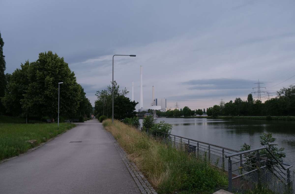 An der Neckar-Promenade wird versucht, Nähe zum Wasser herzustellen. Das Problem ist: Die Anlage ist nicht gerade eine Wohlfühloase.
