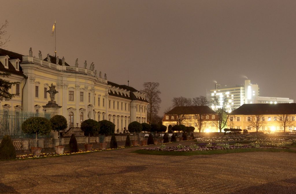 Es geht auch ohne: Während der „Earth Hour“ am 28. März 2015 wurde die Beleuchtung der Schlossfassade als Zeichen für den Klimaschutz für eine Stunde ausgeschaltet. Zu der Aktion aufgerufen hat die Umweltschutzorganisation WWF.