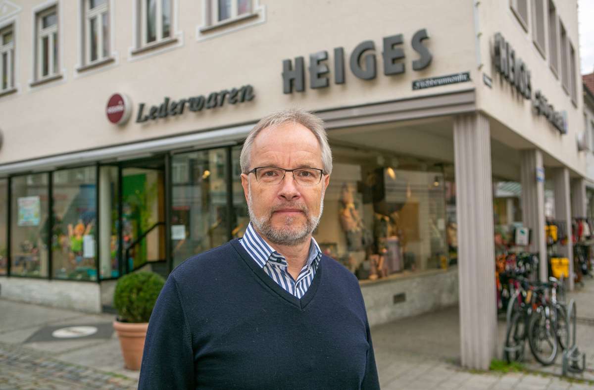 Andreas Walter hat als Einzelhändler Gegenargumente gegen die Umgestaltung der Ritterstraße.