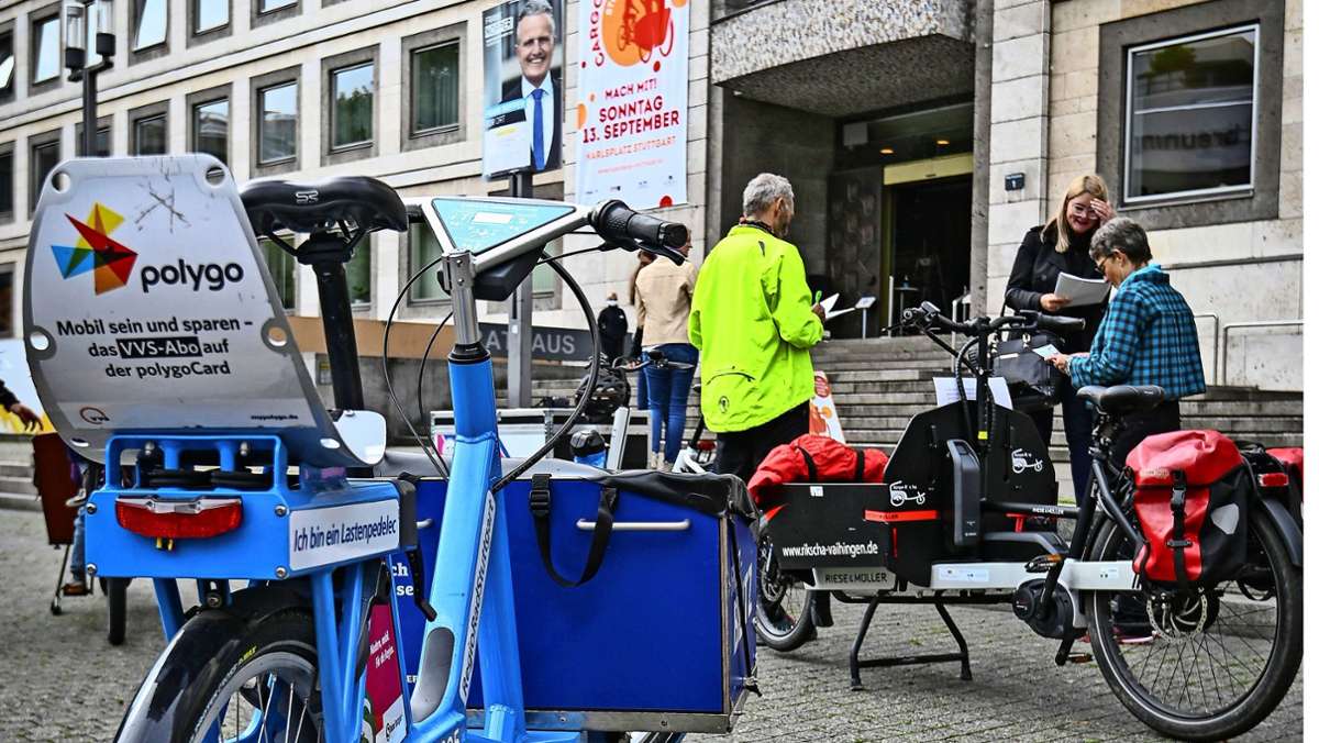 Zweiter Cargo-Bike-Day in Stuttgart: Zwei Räder, eine Box, null Abgase