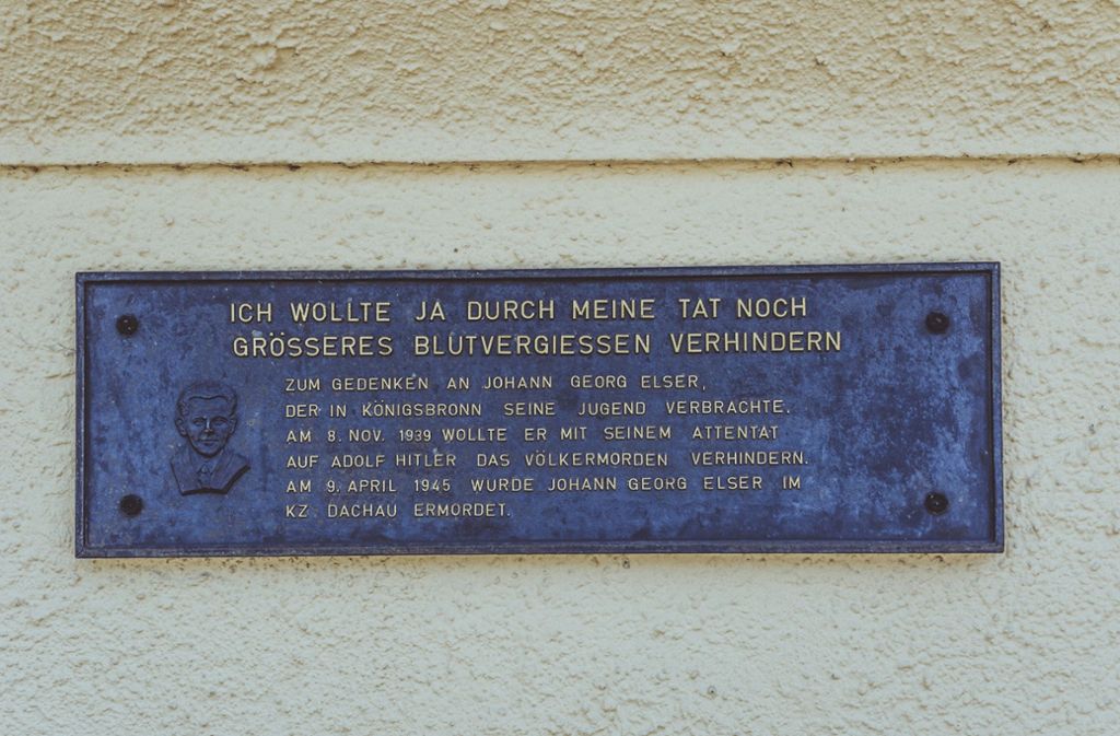 Gedenktafel in Königsbronn