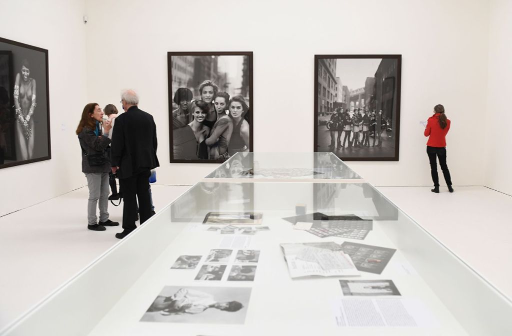 Bilder des Fotografen Peter Lindbergh bei der Ausstellung „Peter Lindbergh - From fashion to reality“in München (2017).