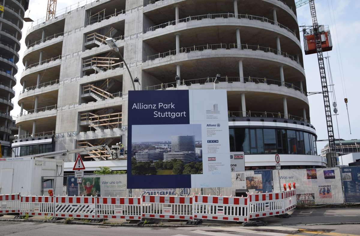 Nach Stuttgart 21 ist der Allianz-Park in Vaihingen die zweitgrößte Baustelle in der Landeshauptstadt.