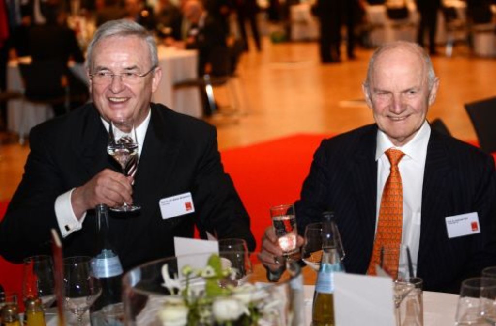 Der Vorstandsvorsitzende der Volkswagen AG, Martin Winterkorn (links) und der VW-Aufsichtsrat Ferdinand Piech.