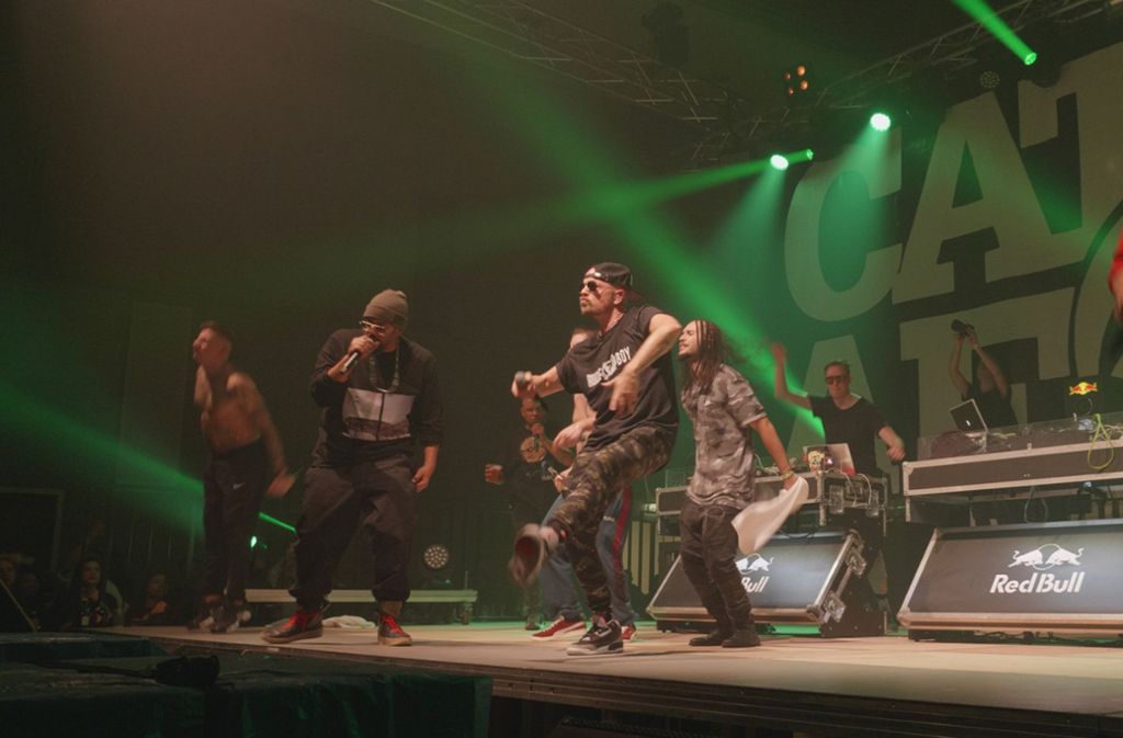 Die Rapper feierten in Stuttgart eine riesengroße Hip-Hop-Party. Foto: red