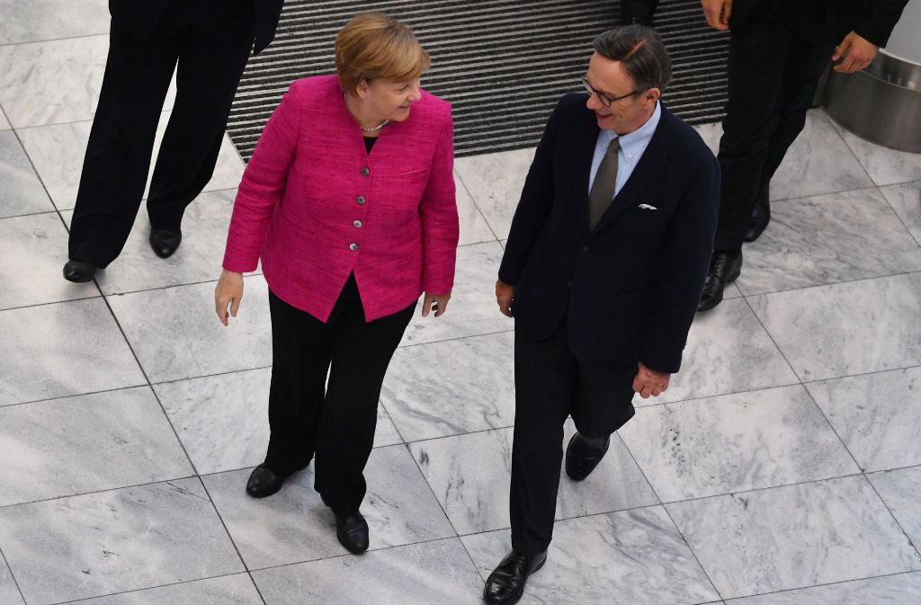 Angela Merkel sprach mit Matthias Wissmann.