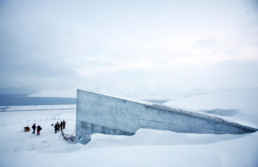 Im Svalbard Global Seed Vault, einem Globalen Saaguttresor in Spitzbergen, werden Samen eingefroren und konserviert. Dieses Foto stammt aus dem Jahr 2008. Foto: Archiv AP