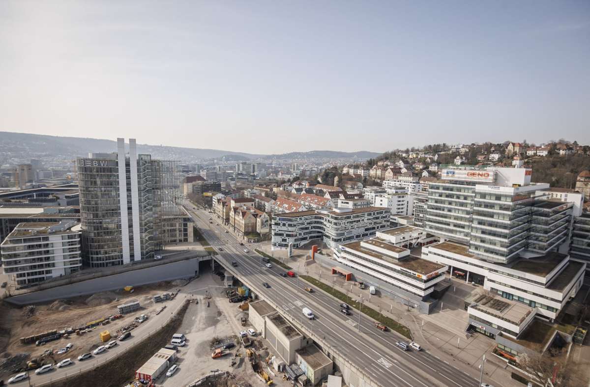 Unweit des Europaviertels liegt der Stadtteil Heilbronner Straße. Die gute Infrastruktur bietet Raum für alternative Mobilitätsformen.