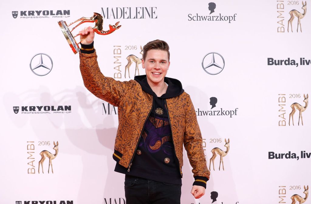 Jung-DJ und Musikproduzent Felix Jaehn gewann den Bambi in der Kategorie „Entertainment“.