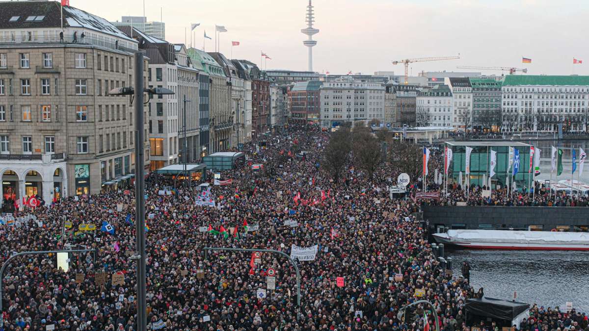 Demonstrationen gegen rechts: Gemeinsam für die Demokratie!