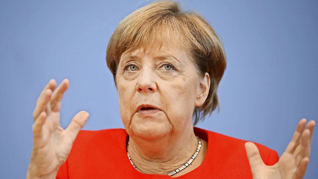 Auftritt vor der Bundespressekonferenz: Angela Merkel hat noch etwas vor