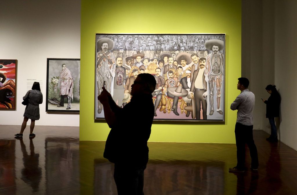 In der Ausstellung zum 100. Todestag des Revolutionshelden Zapata sind jede Menge anderer Darstellungen zu finden.