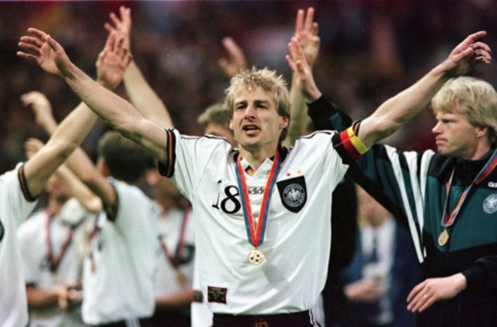 Beim EM-Sieg der deutschen Mannschaft im Jahr 1996 war Kahn schon mit im Kader.