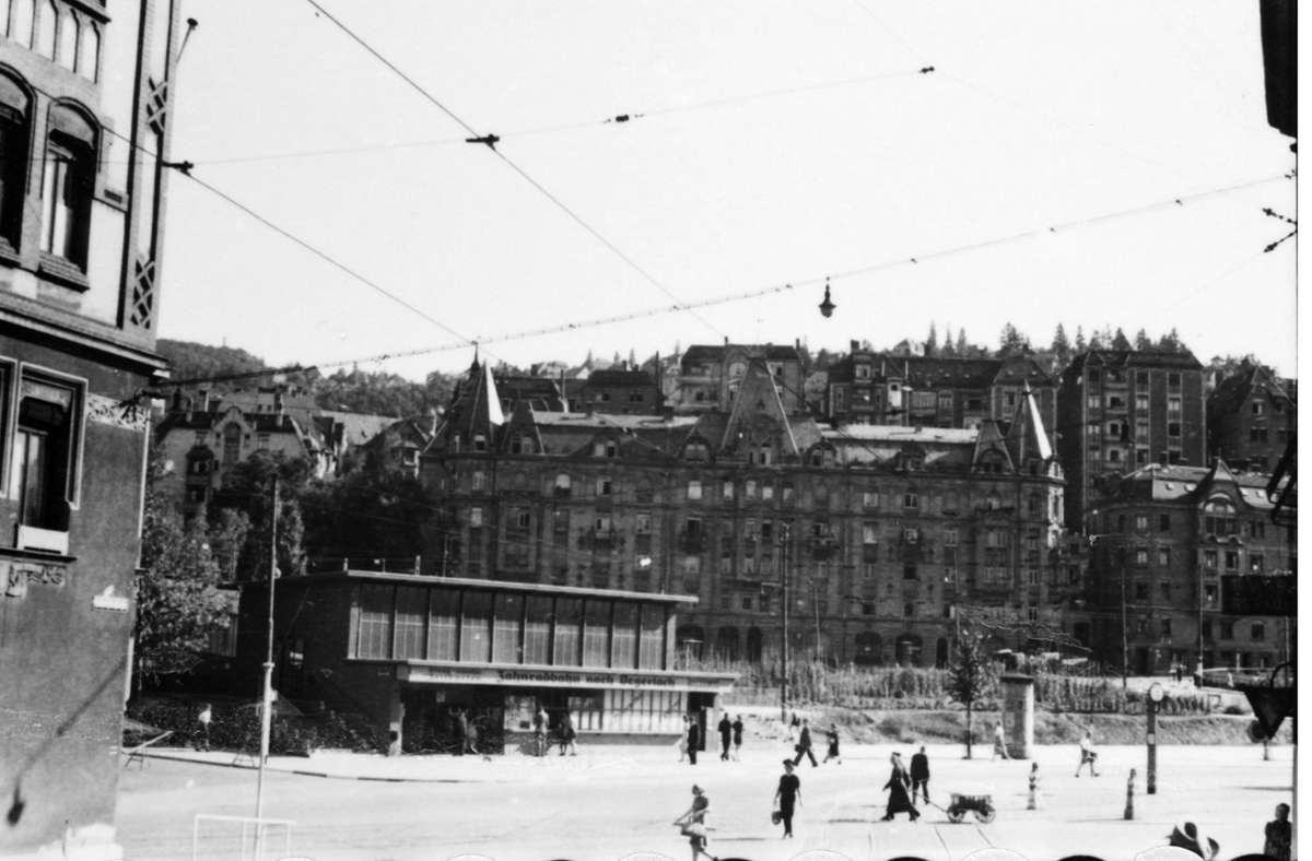 Der Marienplatz im Jahr 1942.