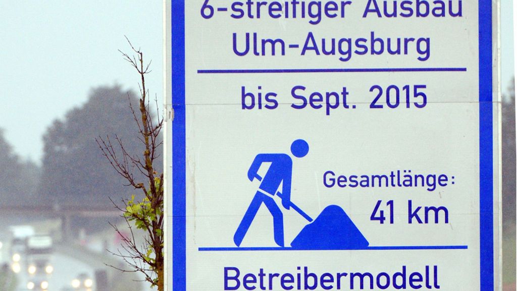 Zwischen Augsburg und Ulm: Betreiber muss Mehrkosten für A8 selbst tragen