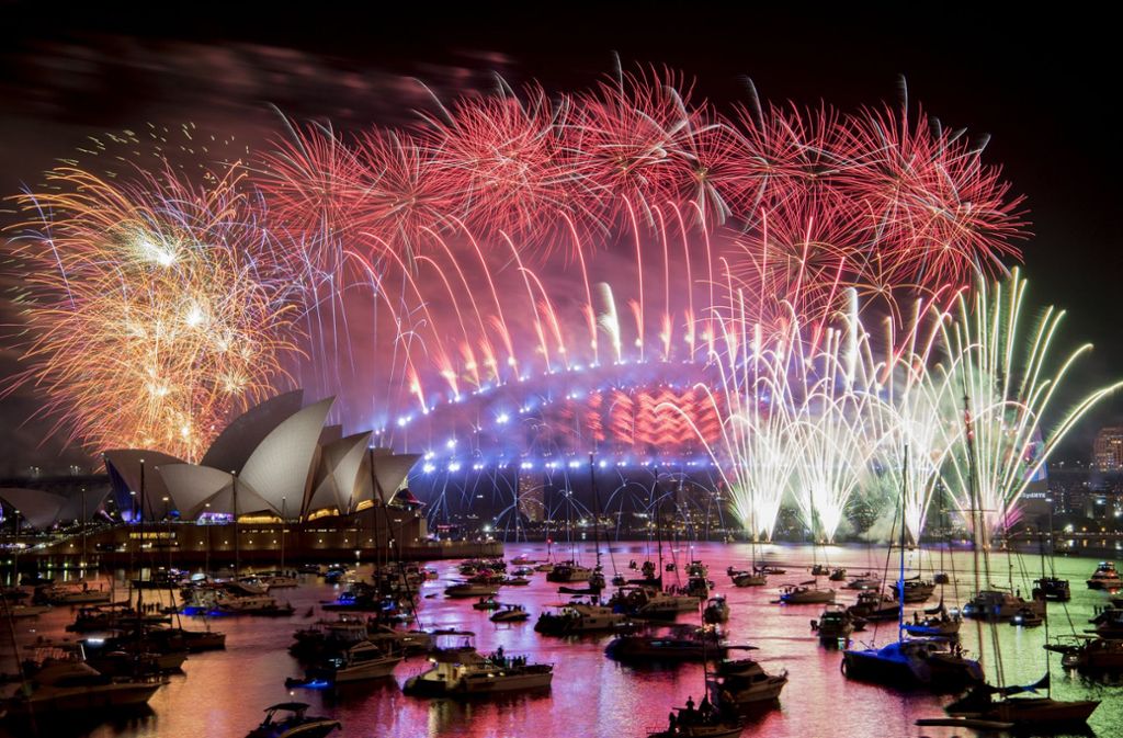Die Harbour Bridge und das Sydney Opera House sind jedes Jahr Teil der traumhaften Neujahrs-Kulisse.