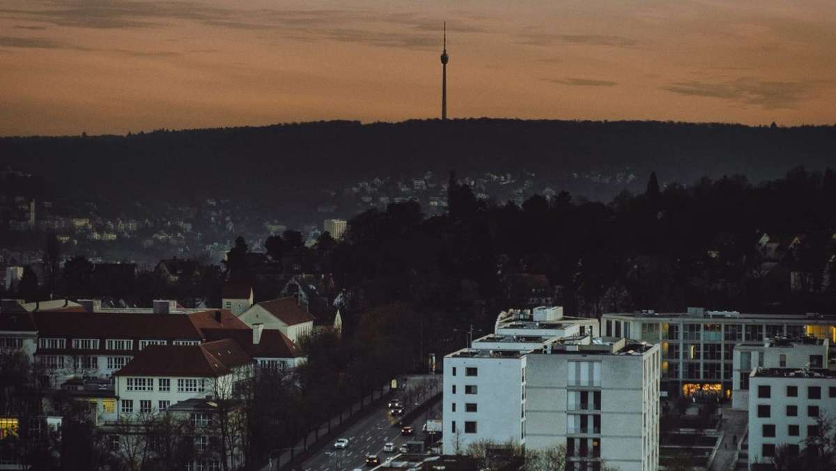 Spaziergänge after dark in Stuttgart: Stuttgart nach Sonnenuntergang