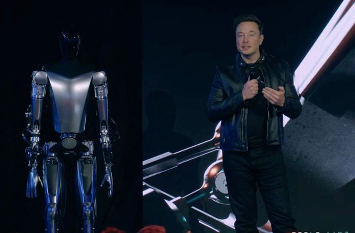 Tesla-Chef Musk führt Roboter-Prototypen vor