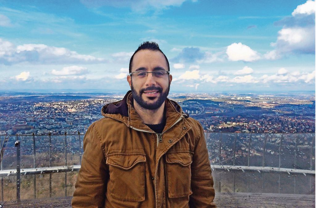 Im Frühjahr 2016 hat sich Ibrahim Stuttgart zum ersten Mal vom Fernsehturm aus angesehen.