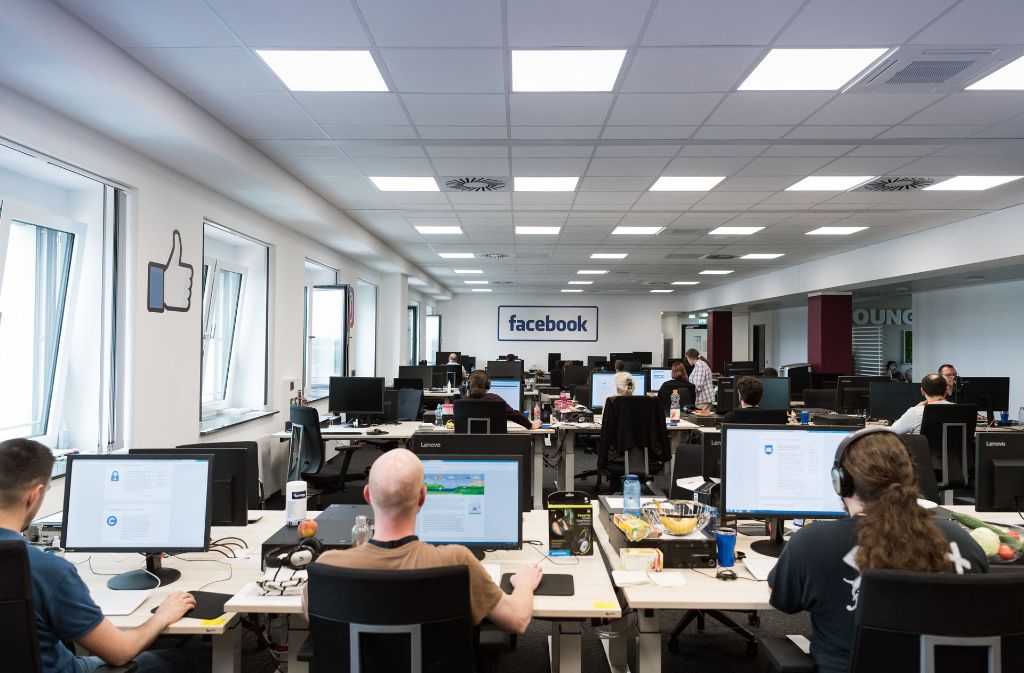 Im Löschzentrum von Facebook in Berlin sieht es aus wie in jedem anderen Großraumbüro.